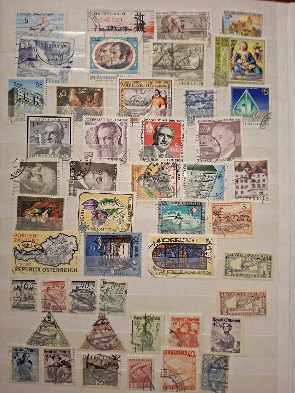 Tutti i francobolli: Briefmarkensammlung Österreich – Usato da Balgach venduto da SIMEON27 6