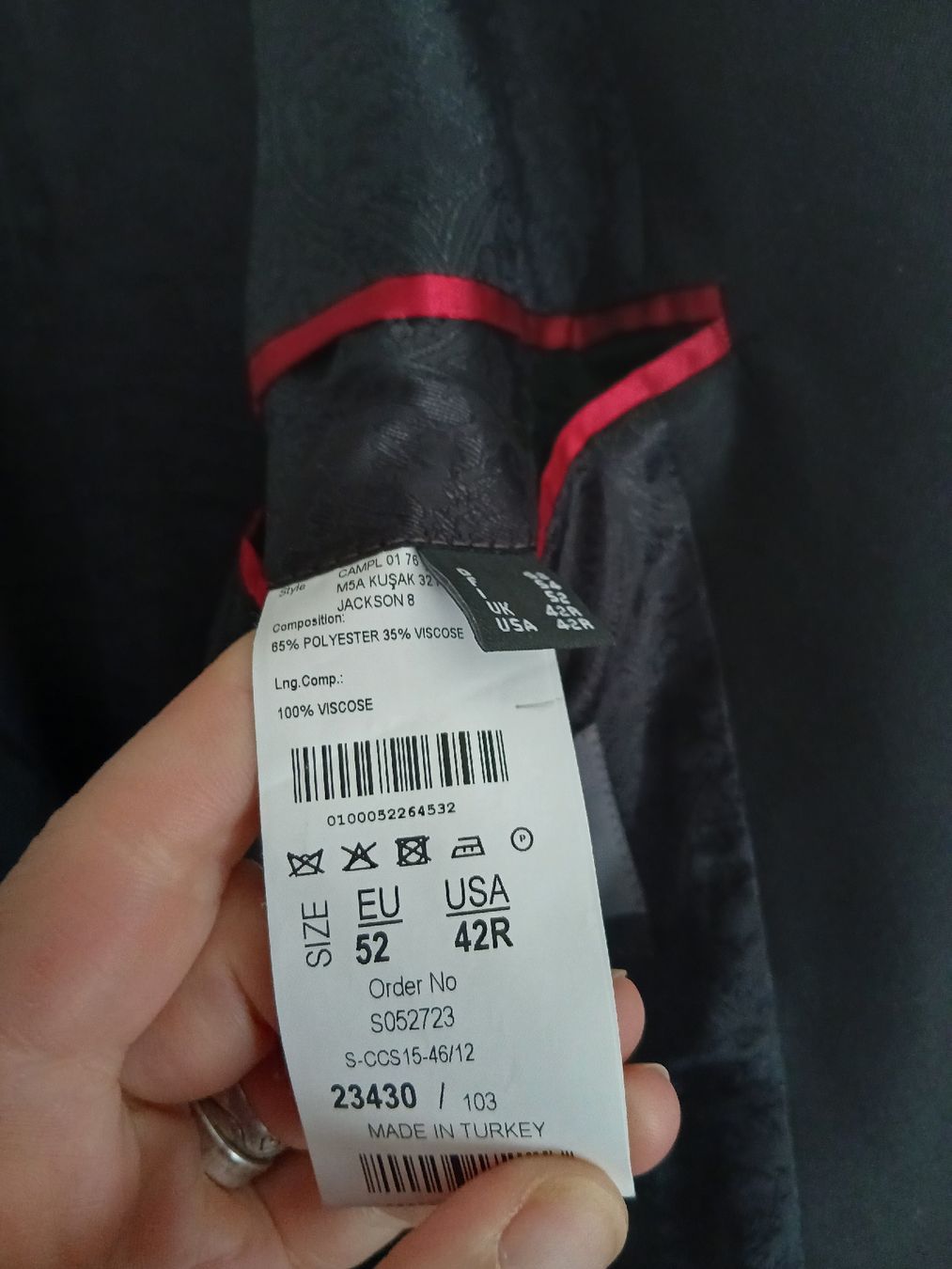 Giacche: Interview Sarar Black Men Jacket Size 52 – Nuovo (secondo la descrizione) da Wil SG venduto da tre_g2l7 5
