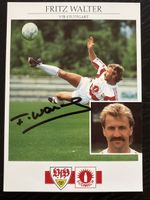 Fritz Walter VfB Stuttgart Autogrammkarte, Top Zustand!