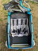 Thule Chariot CX Kinderanhänger blau gebraucht mit Defekt