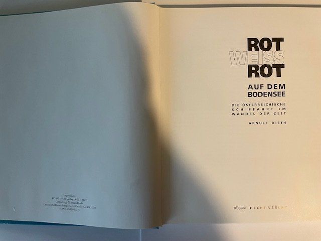 Bücher: Antikes Buch ROT WEISS ROT Auf dem Bodensee – Gebraucht aus Ebmatingen von desalli 1