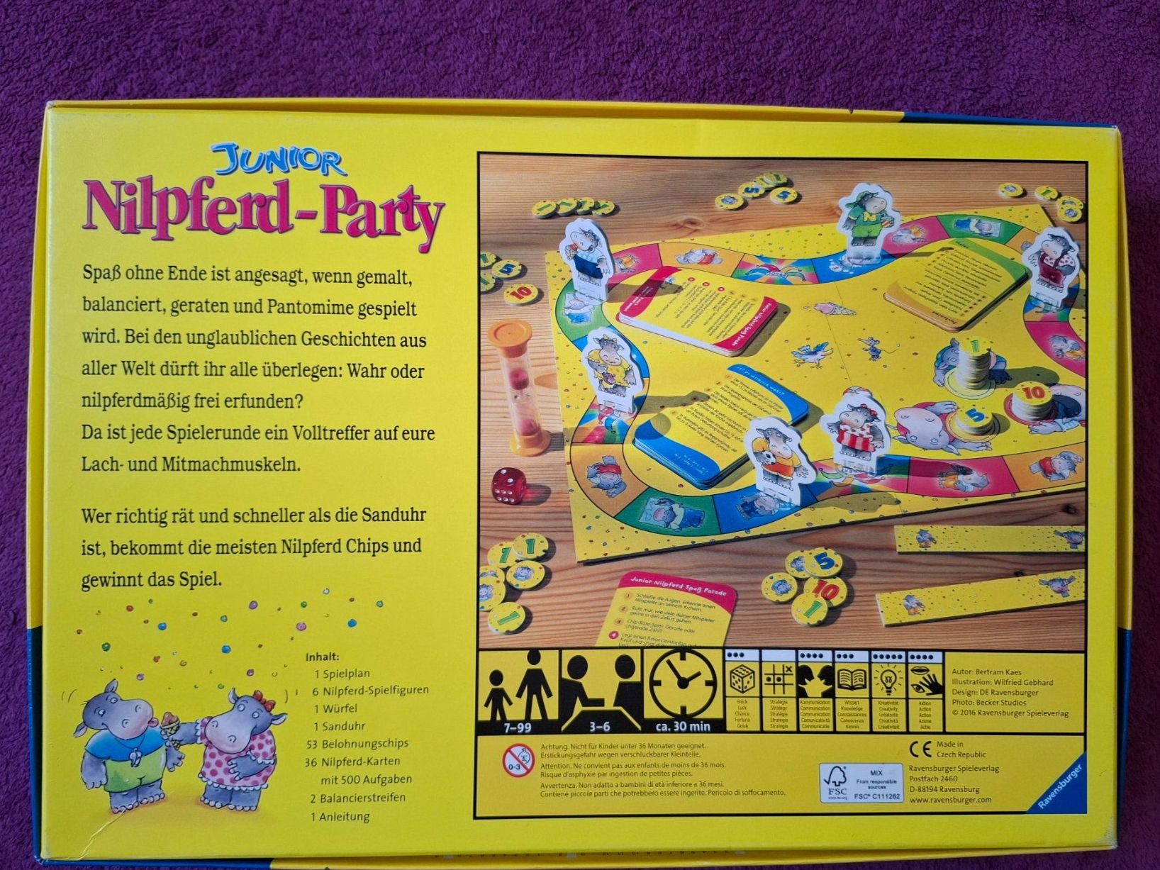 Ravensburger Jeux: Ravensburger - Junior Nilpferd - Party – D'occasion à Müllheim Dorf par Seeeule01 4