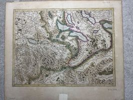 Antike Mercator-Karte "ARGOW", Aargau, Kupferstich