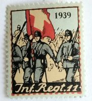 Soldatenmarke 2.WK, Inf Regiment 11, Aufdr dünn, Wi Inf 135