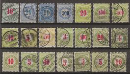 TAX99 - Lot de timbres taxe type chiffre