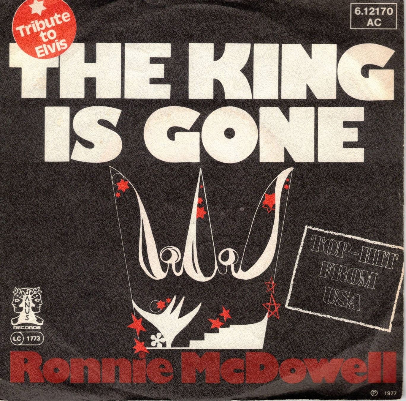 Dischi in vinile: Single7  Ronnie McDowell -- The king is gone – Usato da Rheinau venduto da asteng