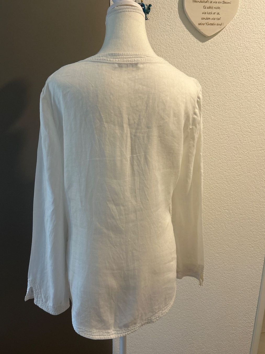 Globus Camicette: Damenbluse cremfarbig100% Leinen von Globus Essentials Gr.38 – Usato da Brunnen venduto da Nala2929 5