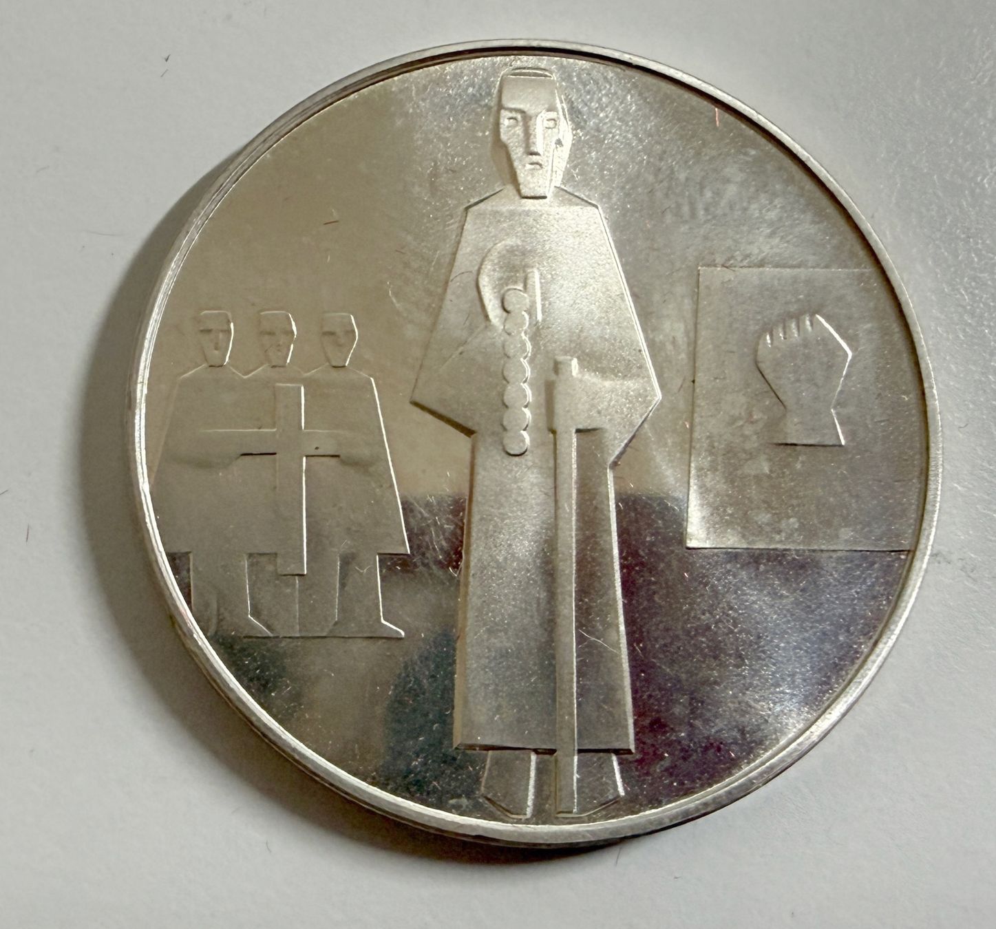 Medaillen: Medaille - 1467 - NICOLAVS DE FLUE EREMITA - 1967 – Gebraucht aus Samedan von Gischpel25 1
