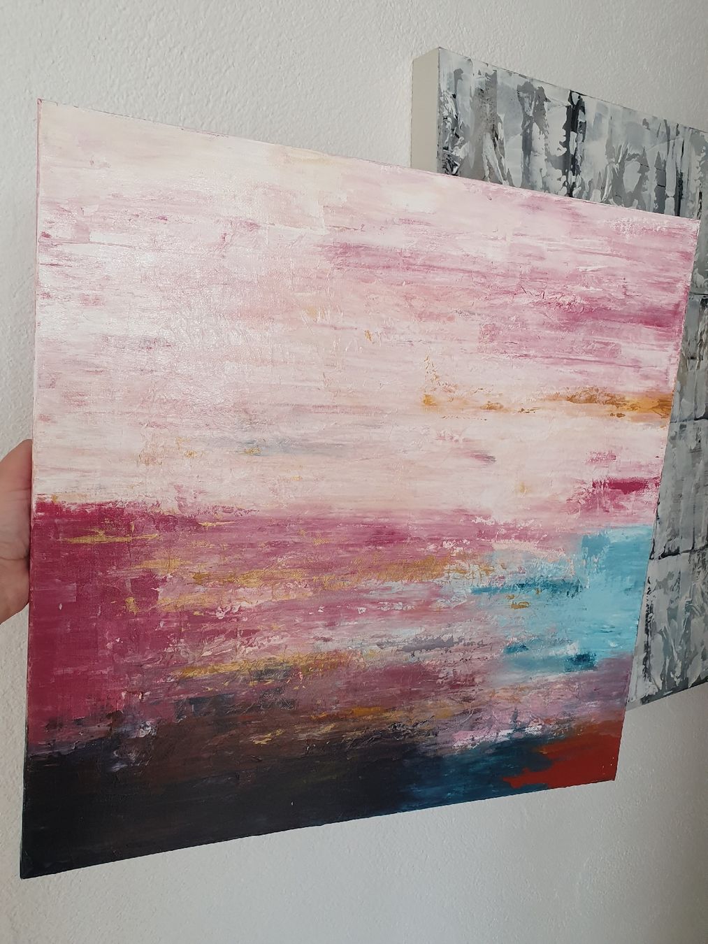 Gemälde: Abstract Rose "Sale" – Neu (gemäss Beschreibung) aus Klingnau von Soldekorarte 3