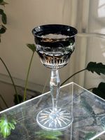 Wünderschöne alte schwarzes Bleikristall Glass