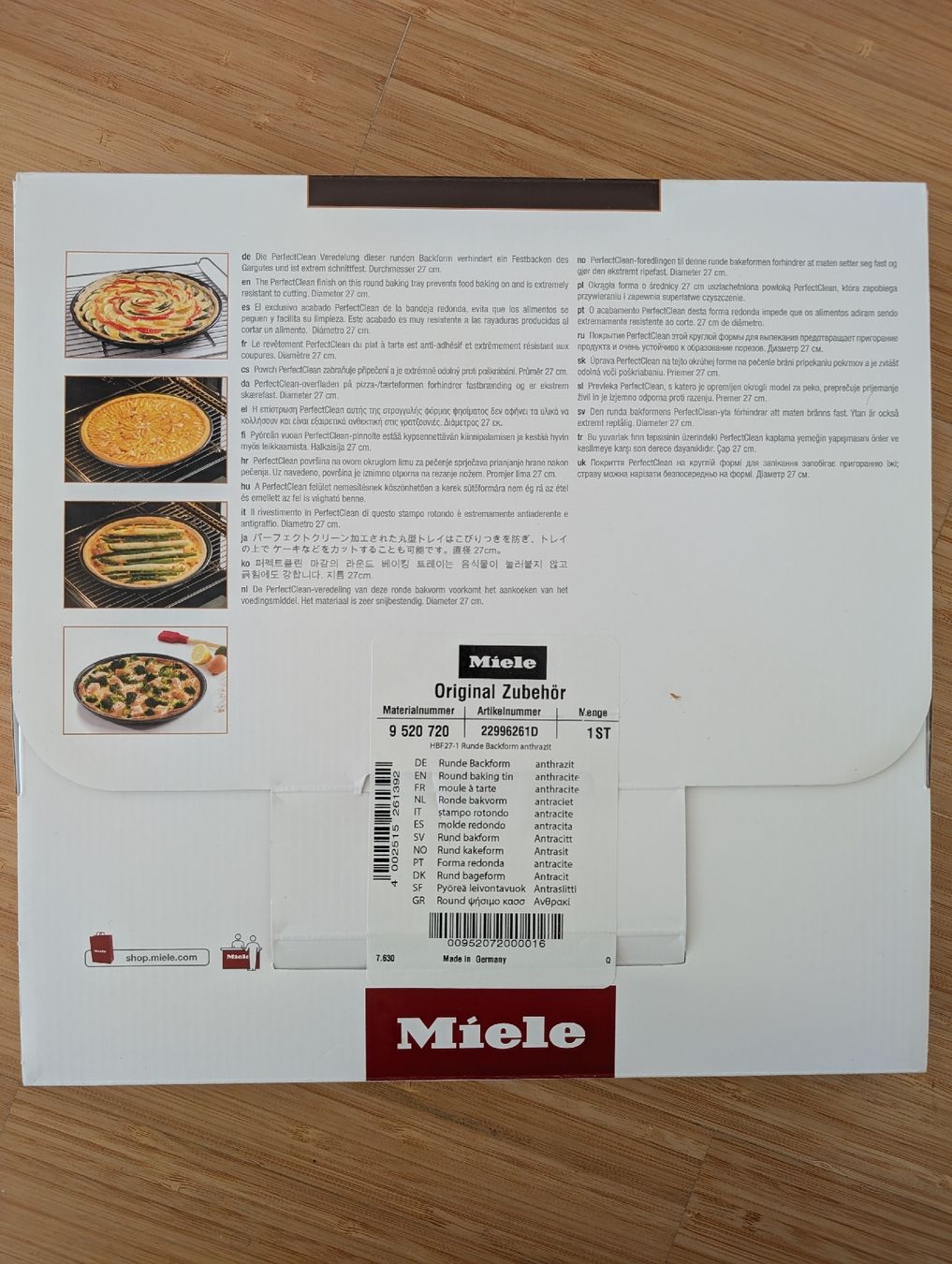 Teglie da forno: Miele Runde Backform - Original Verpackt – Nuovo e nell'imballaggio originale da Zürich venduto da Zuerich_Fan 1
