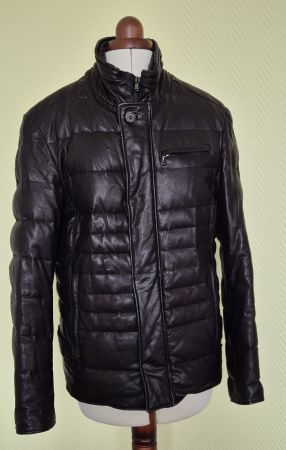 Gimo's Herren Lederjacke, Grösse 50, schwarz, gefüttert