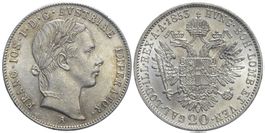 20 Kreuzer 1853 A, Wien