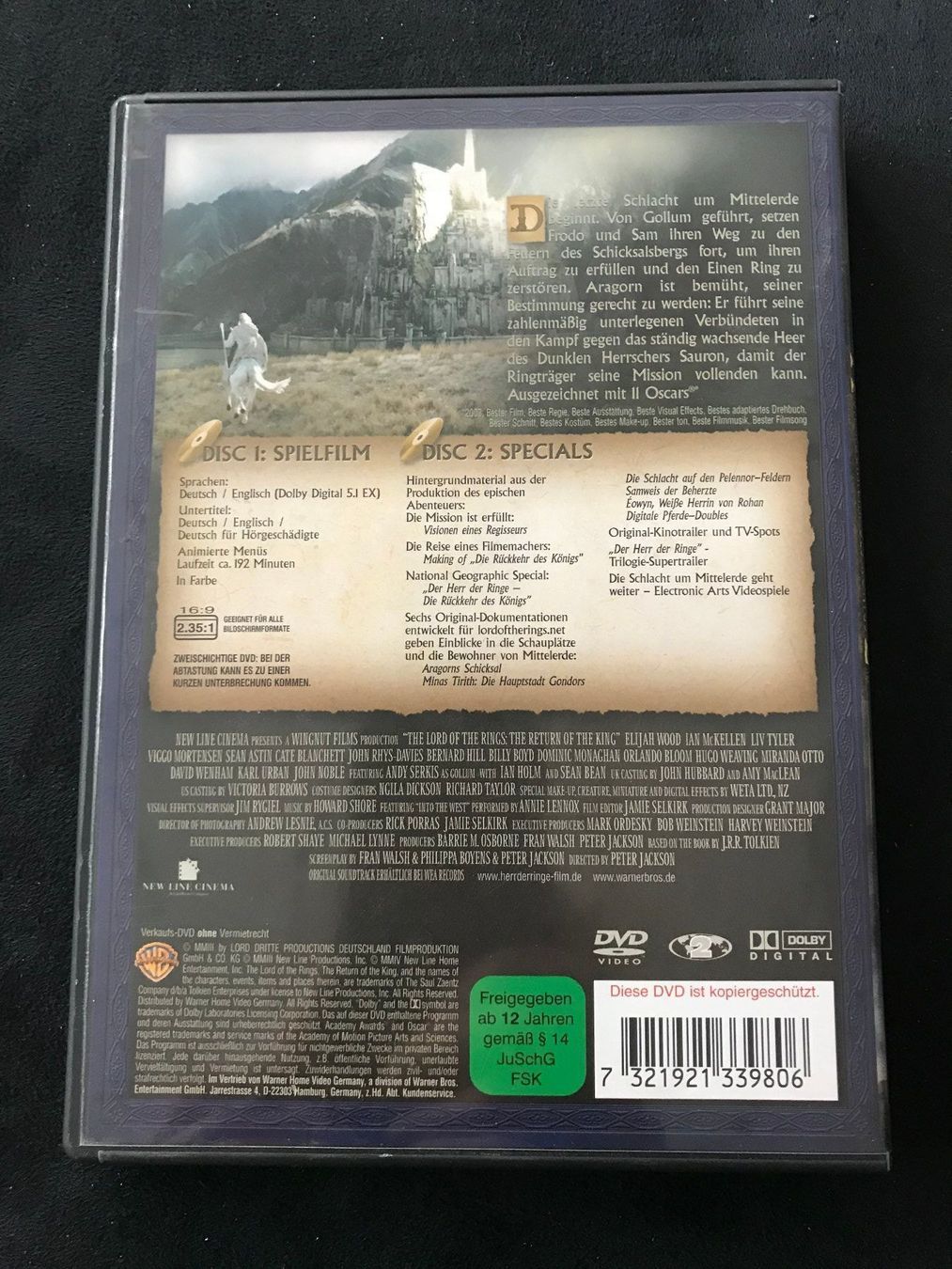Tutti i DVDs: Herr der Ringe 1,2,3 – Usato da Hägendorf venduto da Octagon81 5