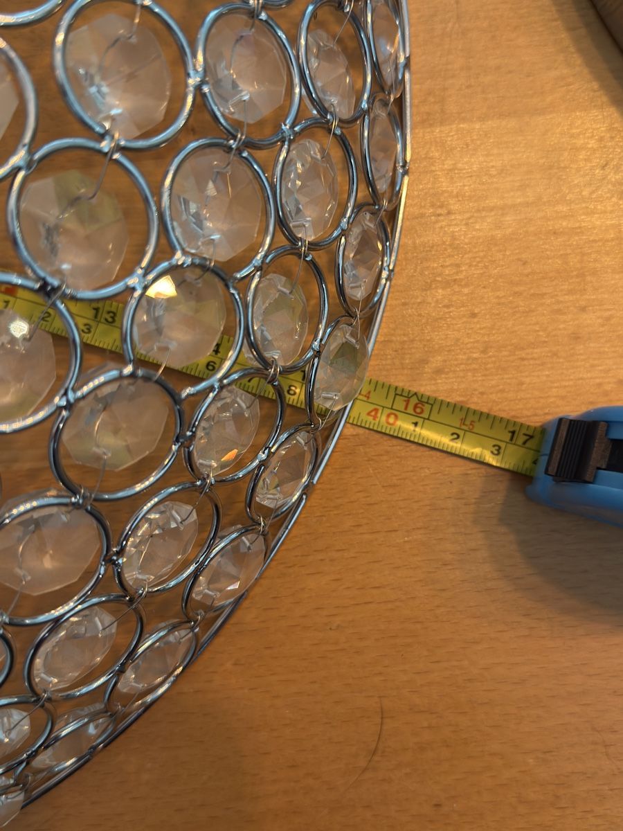 Lampadari & plafoniere: Deckenleuchte Kristall Optik rund Durchmesser 40 cm – Usato da Rümlang venduto da VOS_R 3