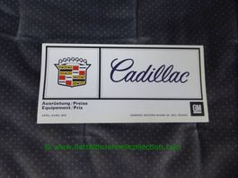 Cadillac Modellprogramm 1974/04 deutsch/französisch GM-Biel