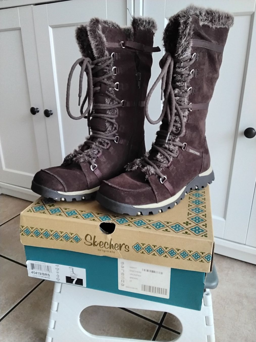 Bottes Fourrées Anna Field - Taille 37, Grises, En Simili Cuir Avec Fermeture éclair