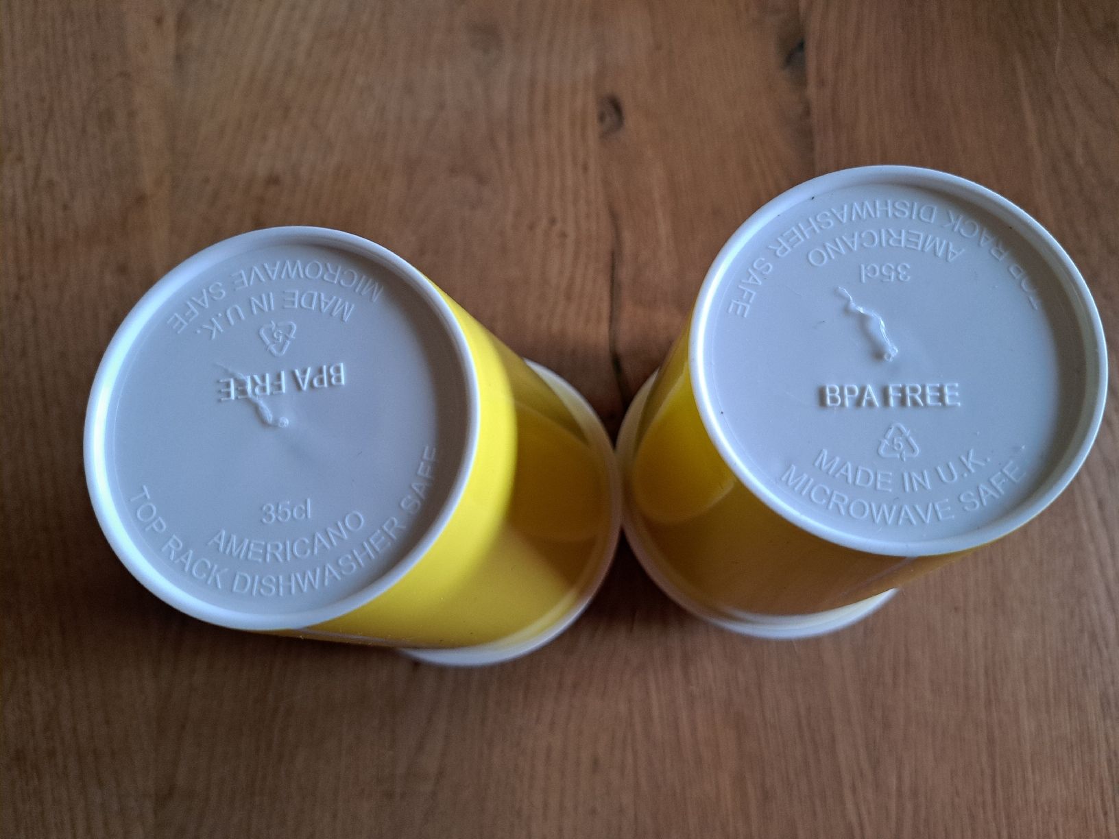 Behälter & Ähnliches: 2er Set: Gelbe Kaffeebecher Camel "Let's" – Neu und originalverpackt aus Pratteln von mab_f2fz 1