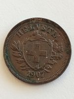 1907  1 Rp. (Rappen)  Schweiz, Bronze, vorzgl./unz.