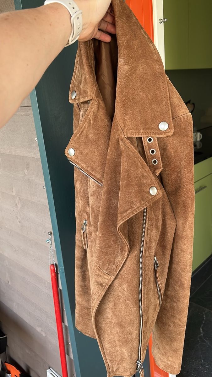 Giacche: Esmara Lederjacke Wildleder braun – Usato da Kleinandelfingen venduto da Doratschikov 5