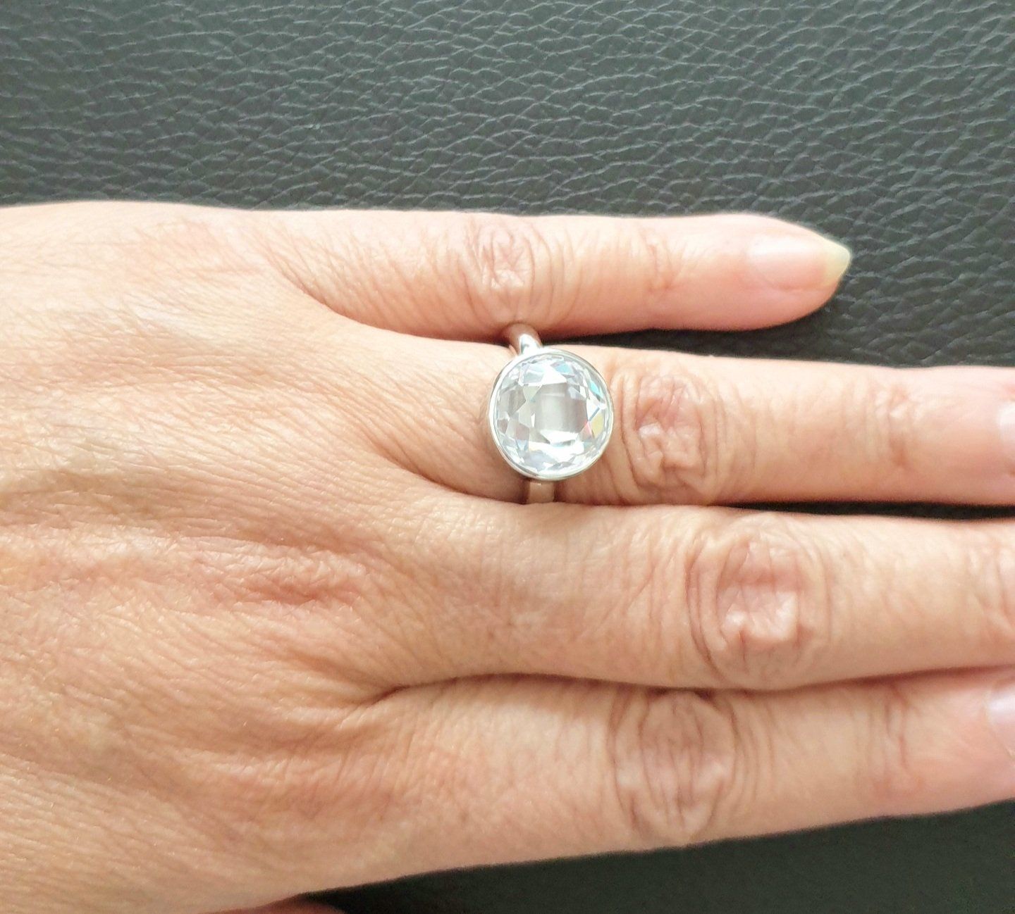 Anelli: Moderner Solitär Silberring 925 mit Zirkonia - Neu – Nuovo e nell'imballaggio originale da Uetikon am See venduto da Coralreef 6