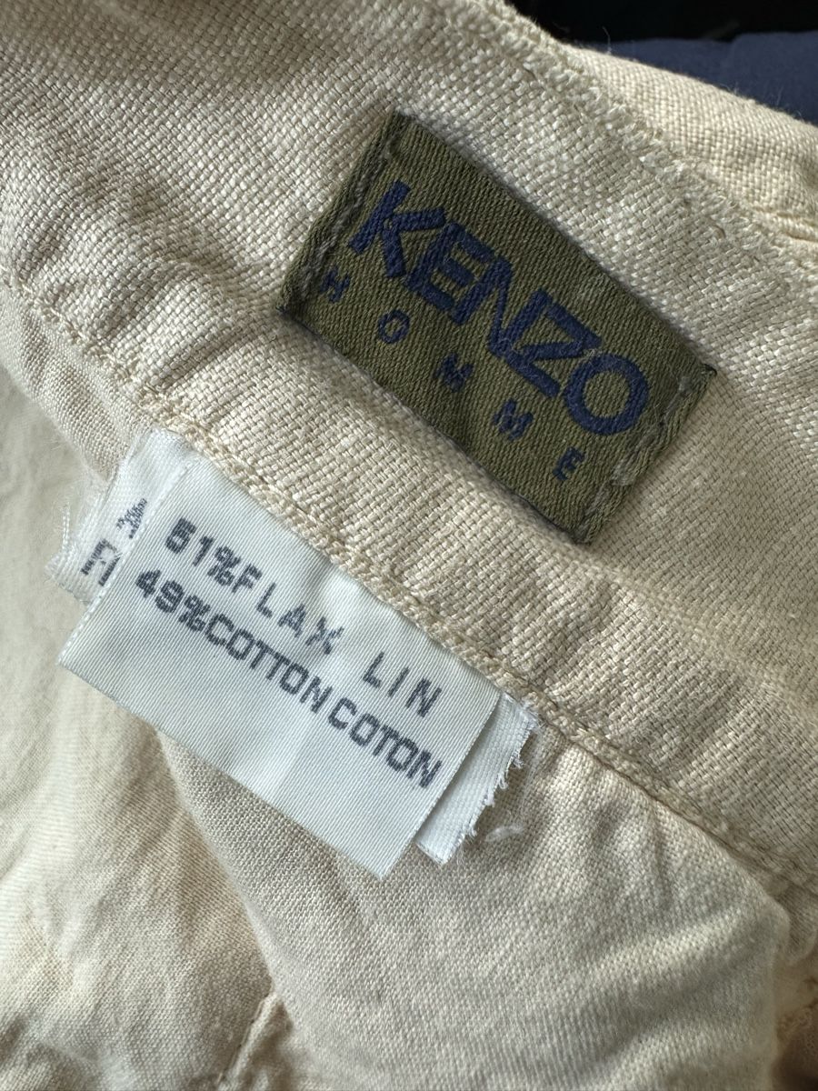 Kenzo Pantaloni: Kenzo Homme Leinenhose – Usato da Obfelden venduto da cesarina10 7