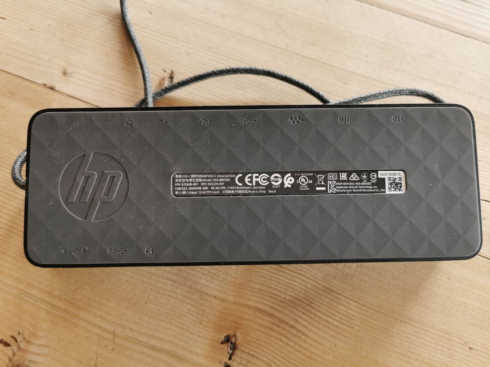 Hewlett Packard Docking station: Dockingstation Docking Anschluss: USB-C HSA-B005DS – Usato da Linden venduto da Mathi41 1