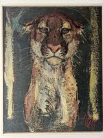 Puma-Baby von Fritz Hug, Kunstdruck auf Leinwand