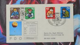 CL35 Enveloppe + Timbre Allemagne 1974 Theme Ballon