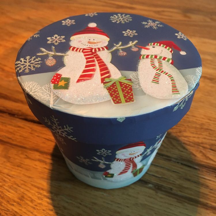Box Weihnachten aus Karton mit Deckel Schneemänner im Schnee | Kaufen ...