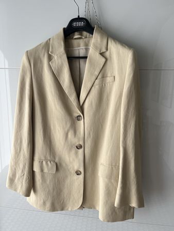 COS Leinen Blazer, Grösse 40, Beige, Sommer