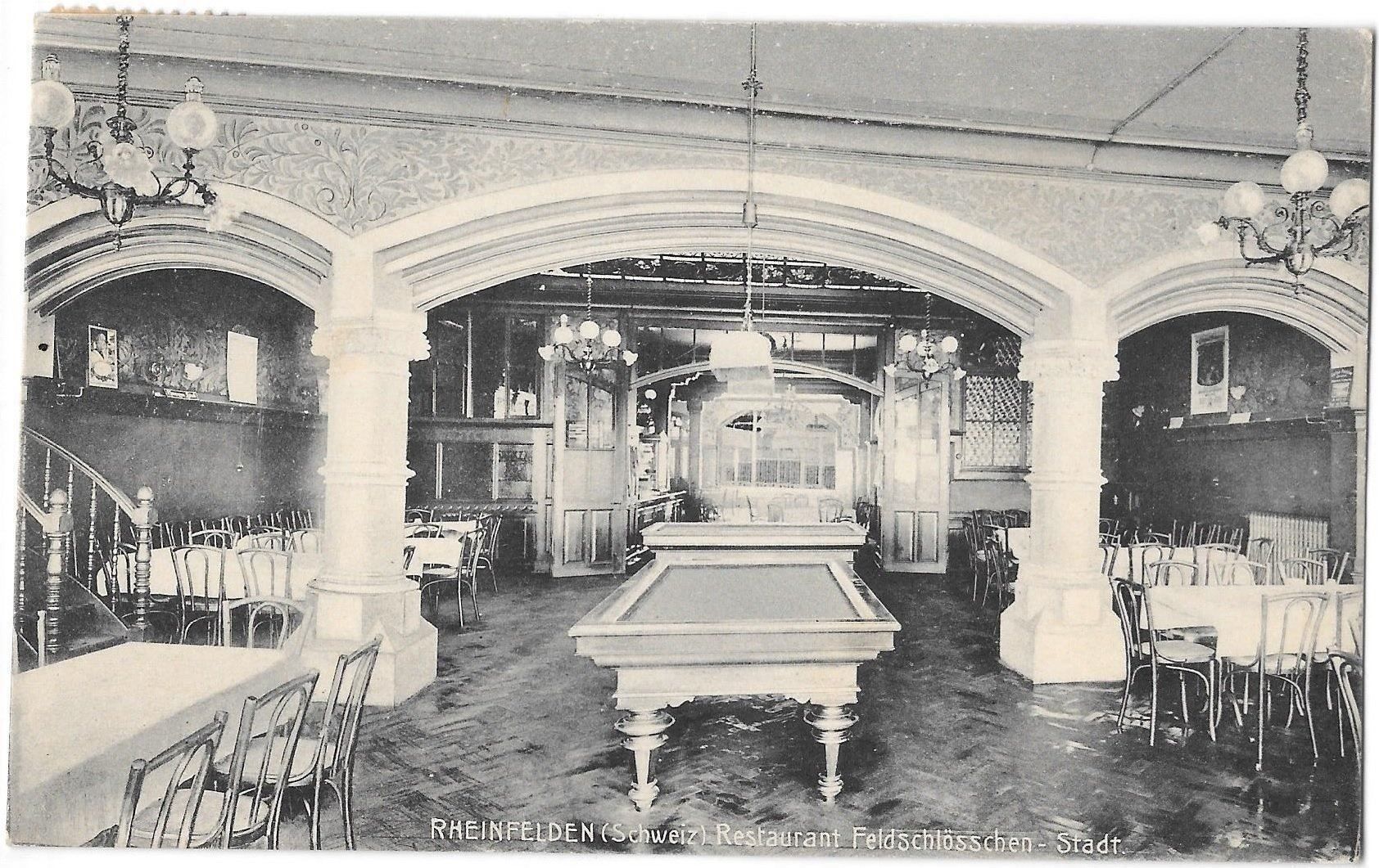 Cartoline postali: Rheinfelden Restaurant Feldschlösschen – Usato da Olten venduto da clotaldi