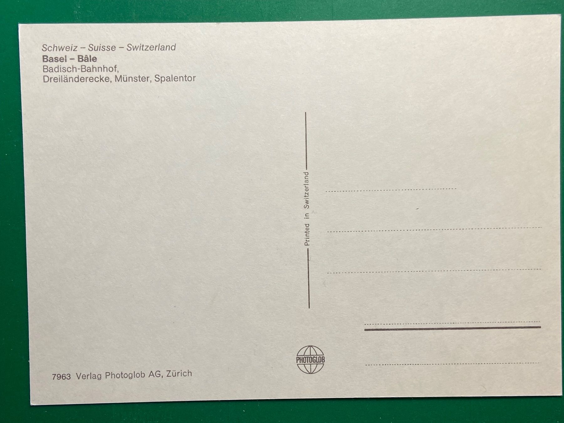 Cartoline postali: Basel, Badisch-Bahnhof – Usato da Steg VS venduto da _vinci_ 1