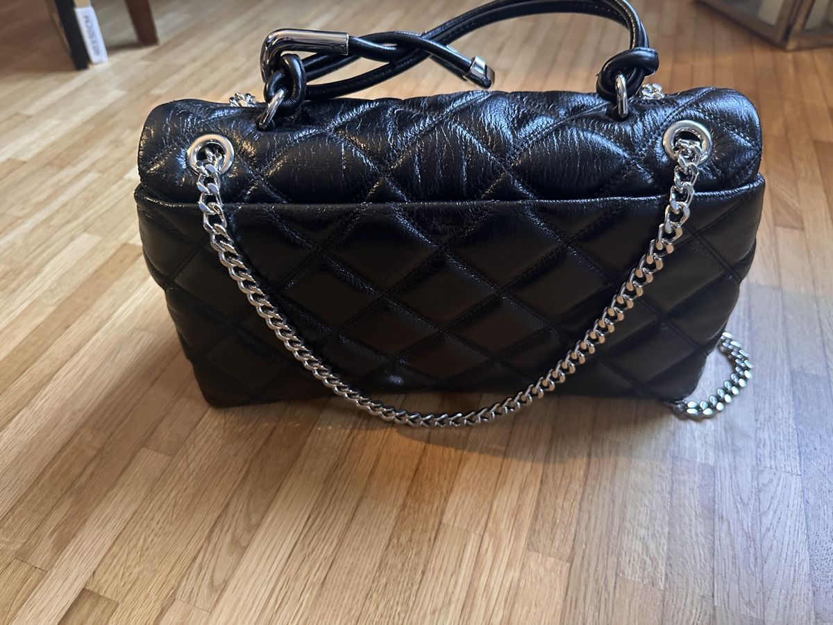 Marc Jacobs Borse da donna: Marc Jacobs, schwarze Ledertasche mit Silber – Nuovo (secondo la descrizione) da Männedorf venduto da Mag3 2