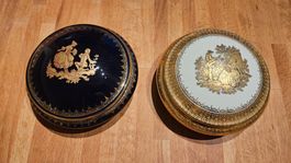 2 Bonbonnières Porcelaine de Limoges/Porzellanbonbonniere