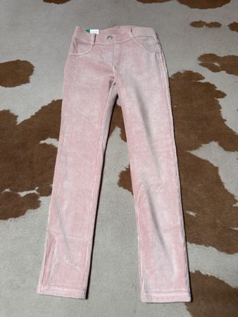 Rosa Cordhose von Benetton, Grösse L  134 / 140 Neu