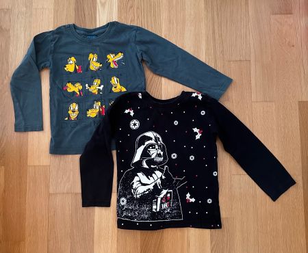 Kinder Langarmshirts 2 Stk Gr 110/116 Top Zustand