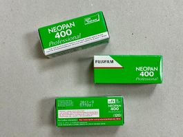 3 Rollen 120: Fujifilm Neopan 400 Professional