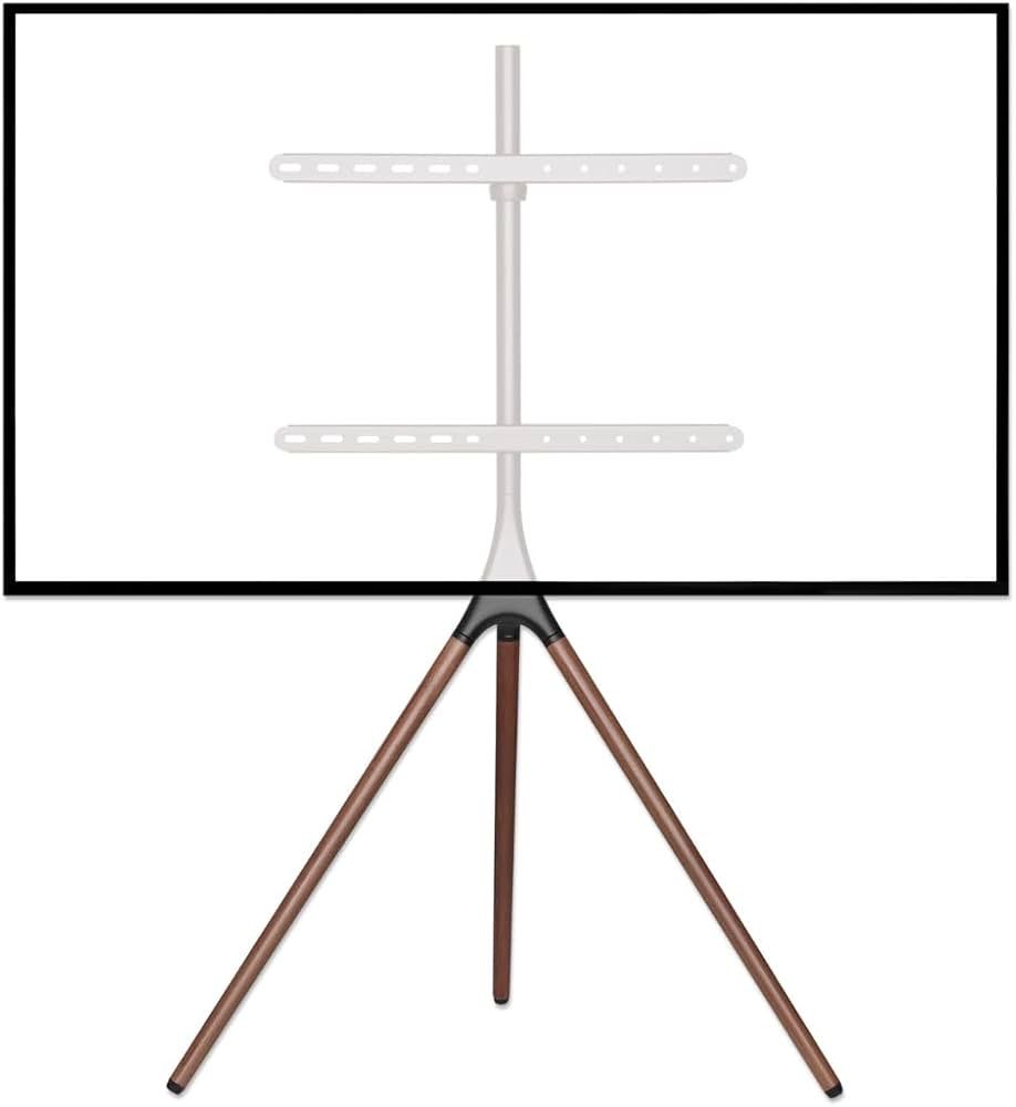 Staffa per monitor: TV Ständer mit Stativbeinen in Holz – Usato da Bottmingen venduto da Fynn.B