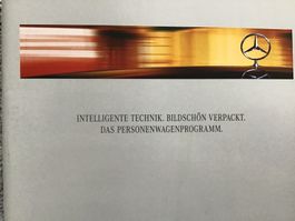 Mercedes-Benz Personenwagenprogramm 32 Seiten Februar 1999