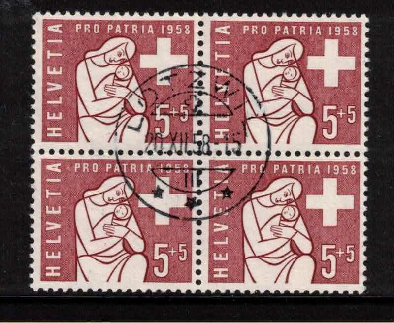 Tutti i francobolli: 1958 Pro Patria, gestempelt, – Usato da Blumenstein venduto da minos02