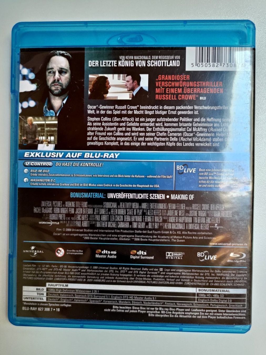 Tutti i DVDs: State of Play - Stand der Dinge – Usato da Liestal venduto da Kratzilla 2