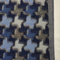 Doubleface Sommer Merino Stoff 1.75x1.60m pied de poule