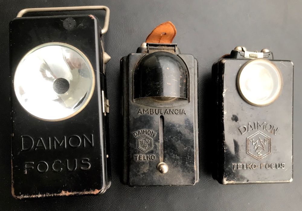 Mini Lampe De Poche Vintage Daimon 63x40 Mm – Testée Et Fonctionne