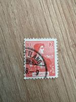 Briefmarke Schweiz alt 10 Rappen Helvetia gestempelt