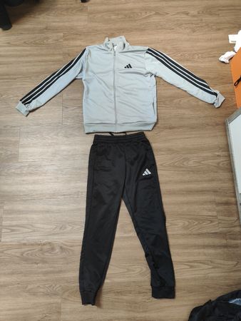 Adidas Trainingsanzug Grau/Schwarz – Gr. S – Neu
