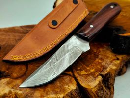 Top 1A Damast Messer Knife echter Faltenstahl Handgemacht
