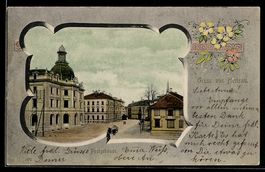 Herisau, Strassenpartie mit Café Tiger 