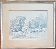 Albert Emil Kirchner – Haldenburg Zeichnung