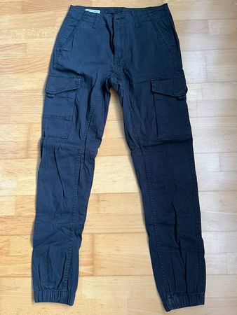 Tapered/Paul Cargohose dunkelblau Damen Grösse M